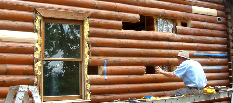 Log Home Repair Walton County, Georgia
